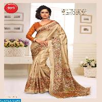 apple madhu bani Wholesale khadi silk printed Saree